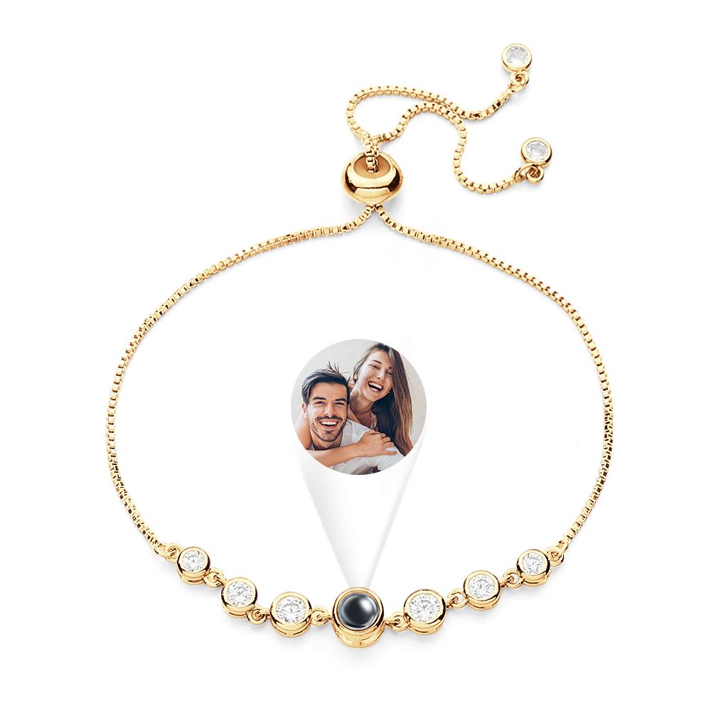 Custom Projection Bracelet Diamond Chain Simple Gift