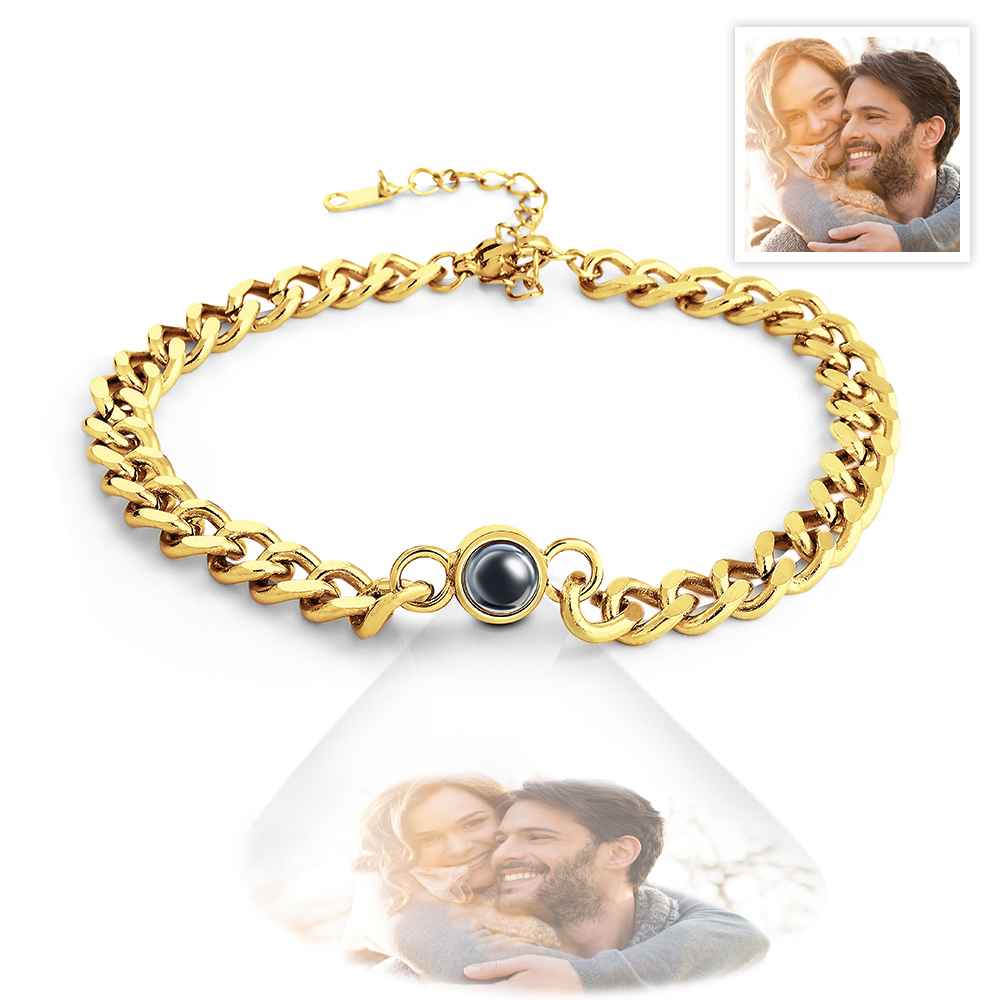 Personalized Photo Projection Bracelet Vintage Bracelet Jewelry For Him
