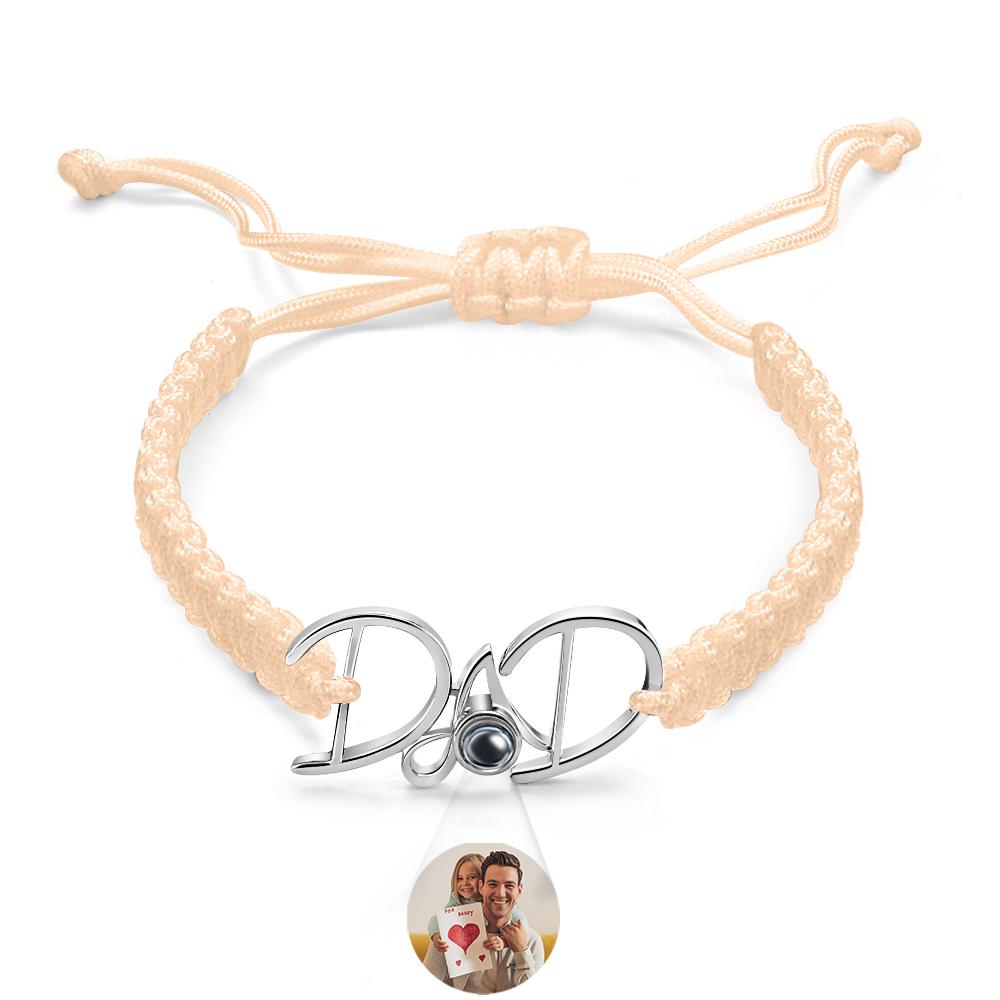 Custom Projection Bracelet Weave Gift for Dad