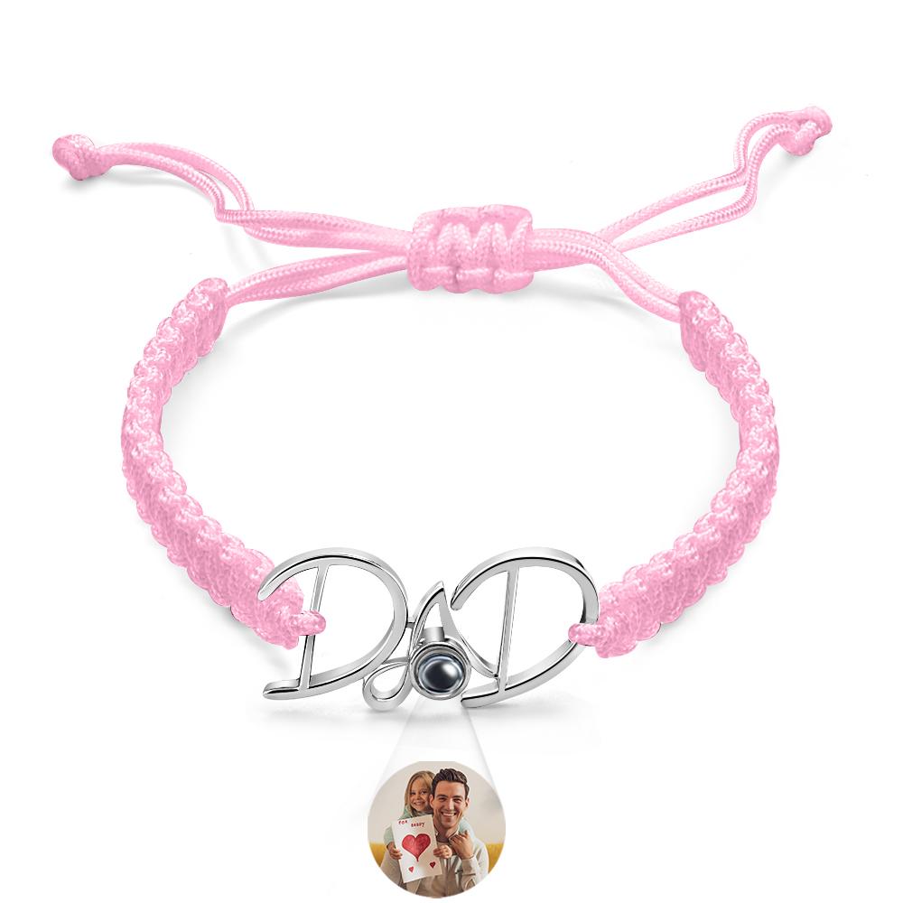 Custom Projection Bracelet Weave Gift for Dad