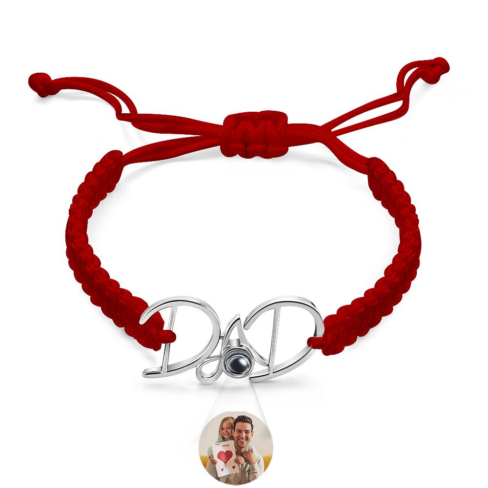 Custom Projection Bracelet Weave Gift for Dad