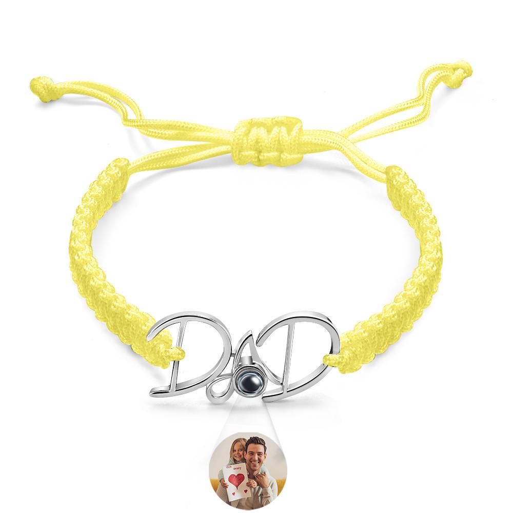 Custom Projection Bracelet Weave Gift for Dad