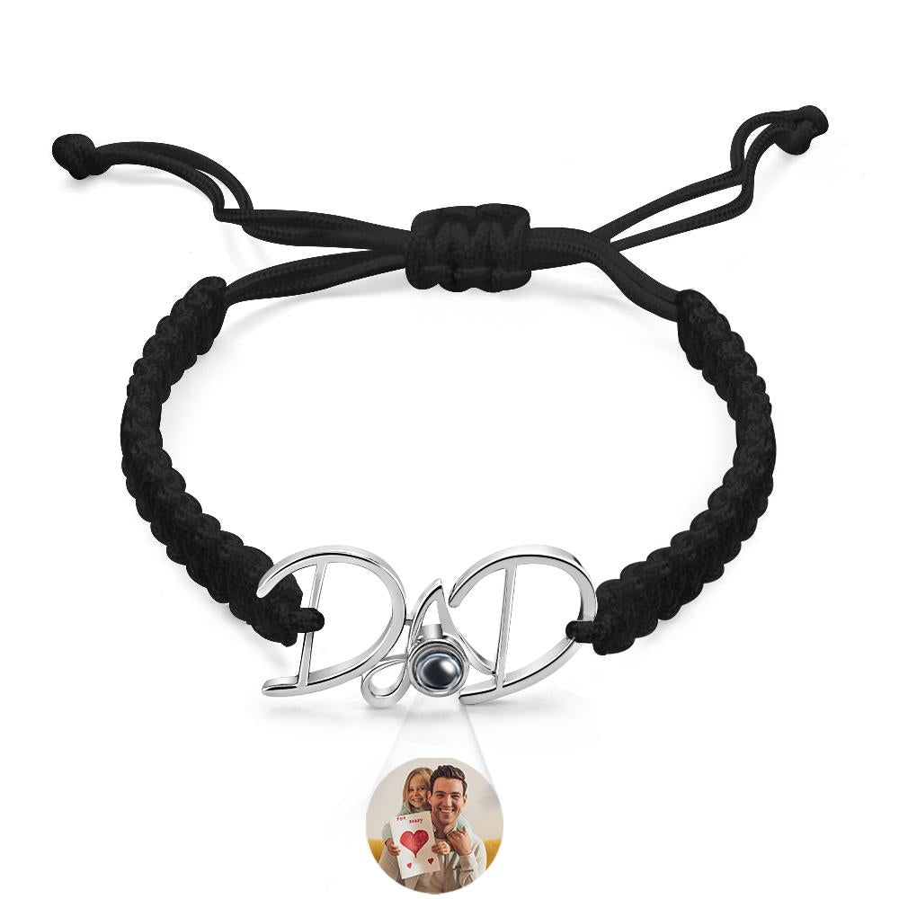Custom Projection Bracelet Weave Gift for Dad