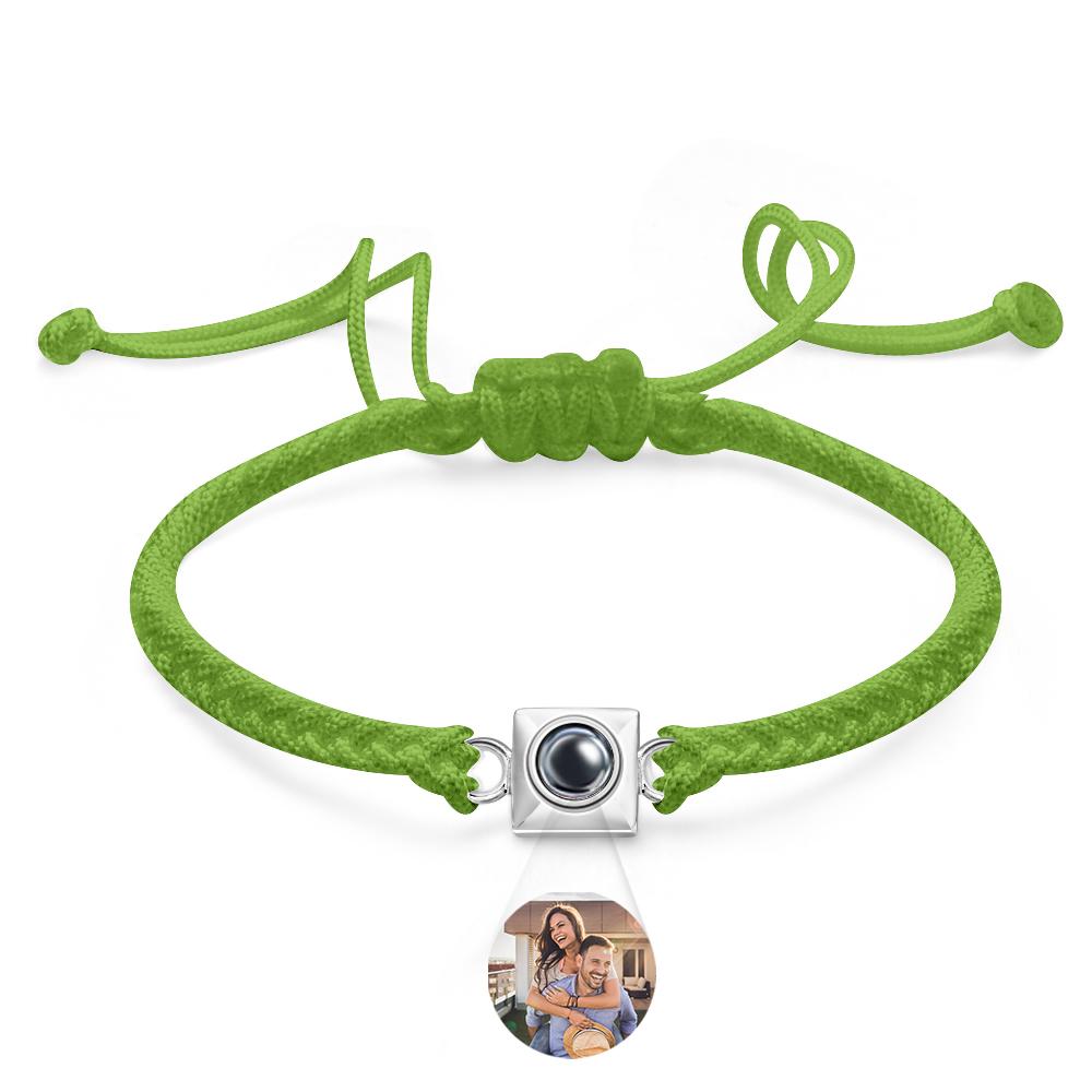 Custom Projection Bracelet Square Weave Sports Gift for Men