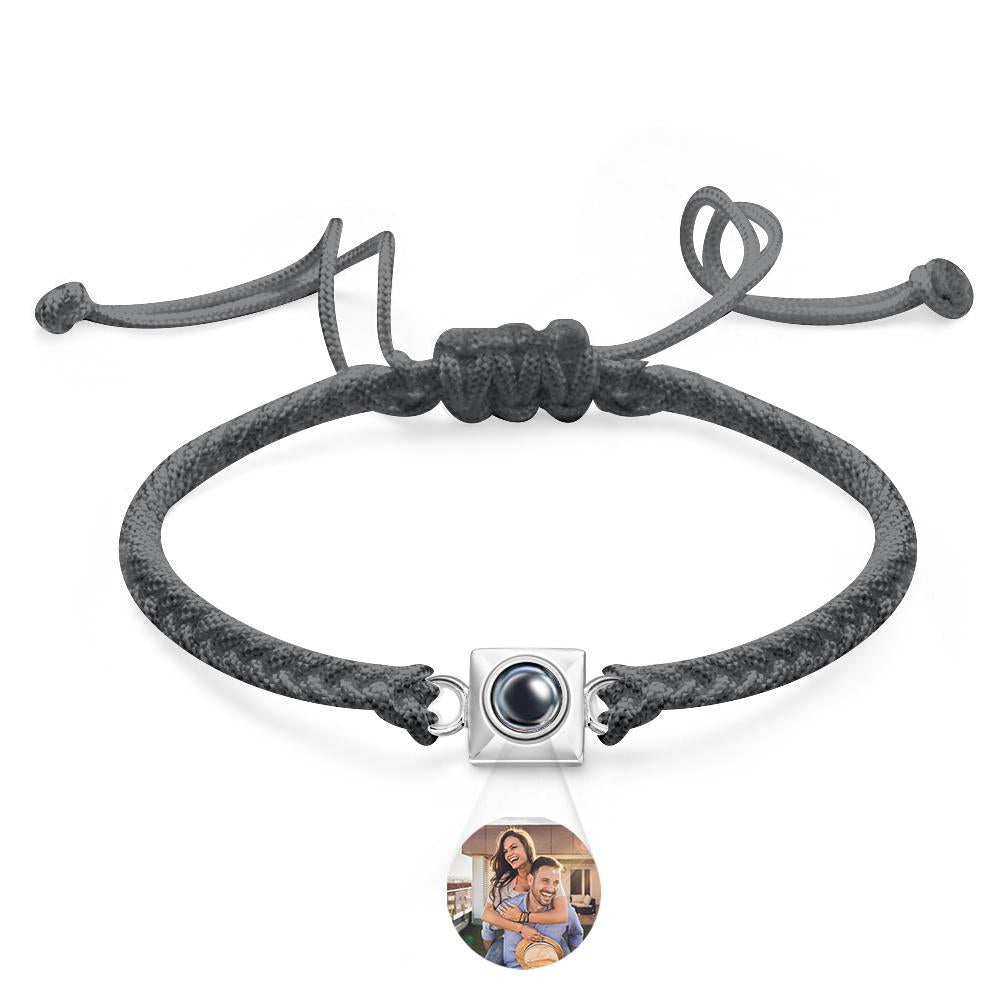 Custom Projection Bracelet Square Weave Sports Gift for Men