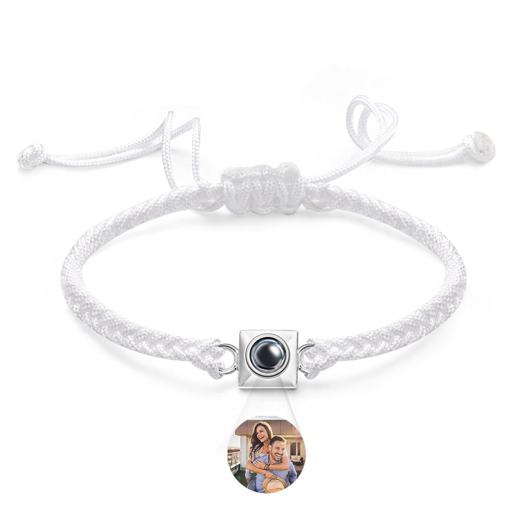 Custom Projection Bracelet Square Weave Sports Gift for Men