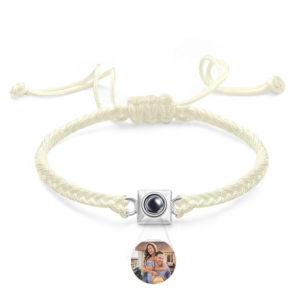 Custom Projection Bracelet Square Weave Sports Gift for Men