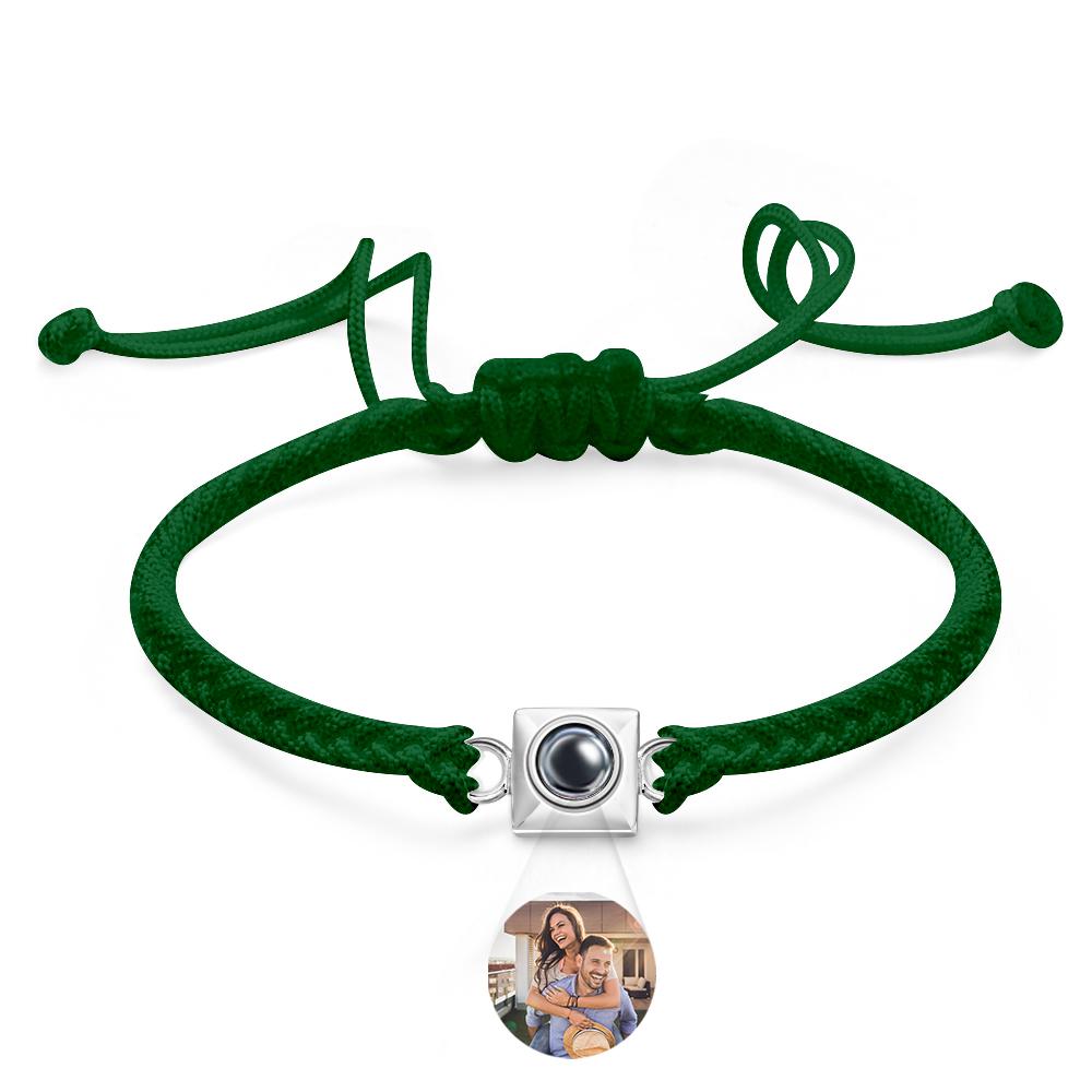 Custom Projection Bracelet Square Weave Sports Gift for Men