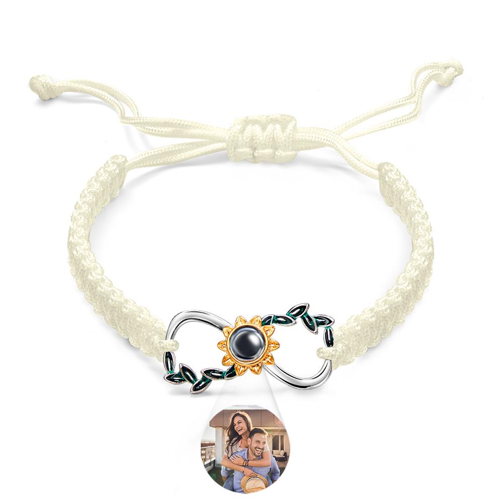 Custom Projection Bracelet Infinite Love Weave Couple Gift