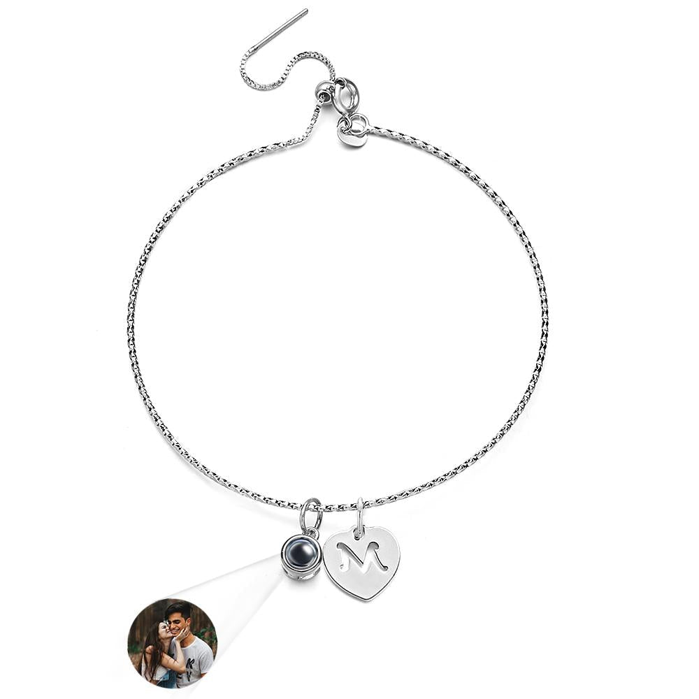 Custom Projection Letter Bracelet Simple Gift for Her