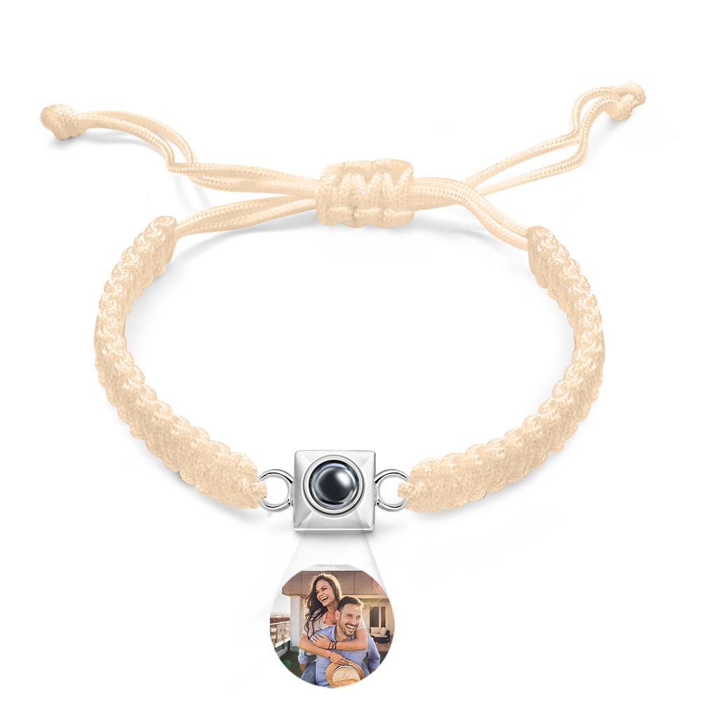 Custom Projection Bracelet Weave Fashion Gift for Men