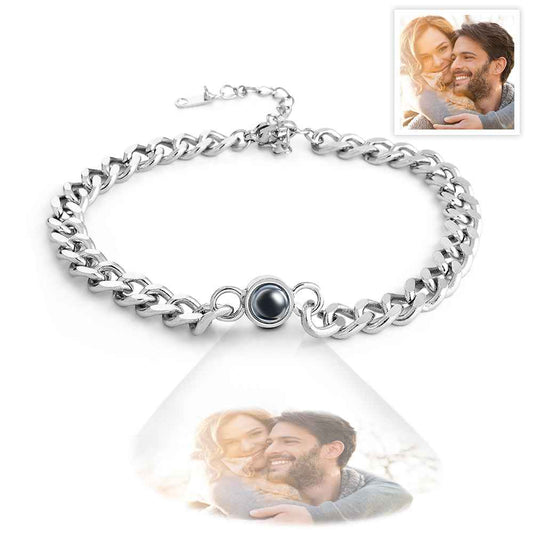 Personalized Photo Projection Bracelet Vintage Bracelet Jewelry For Him