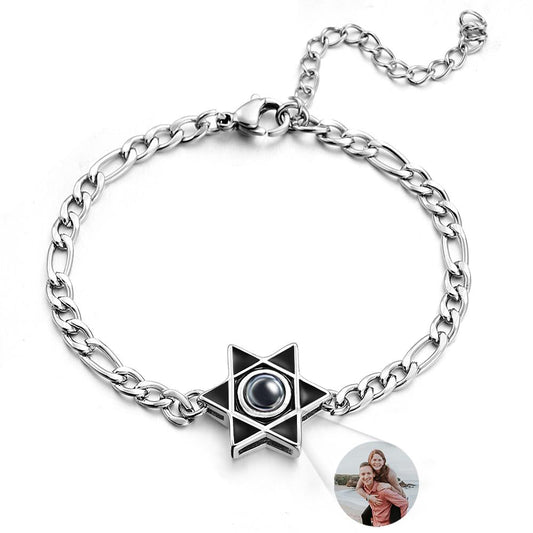 Custom Projection Bracelet Fashion Chain Retro Old Gift for Men