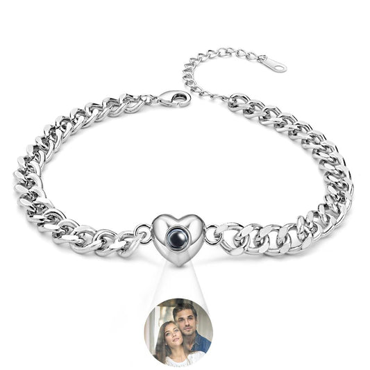 Custom Projection Bracelet Cuban Chain Simple Gift