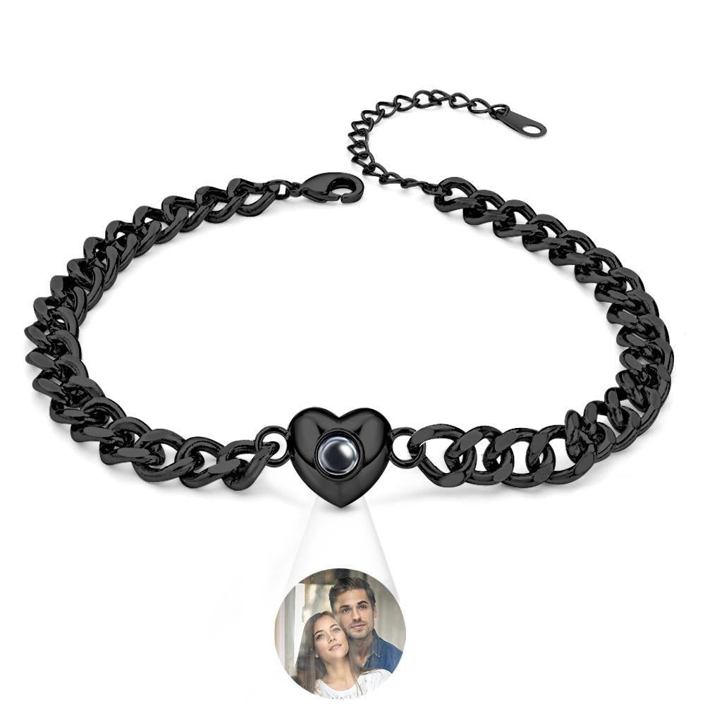 Custom Projection Bracelet Cuban Chain Simple Gift