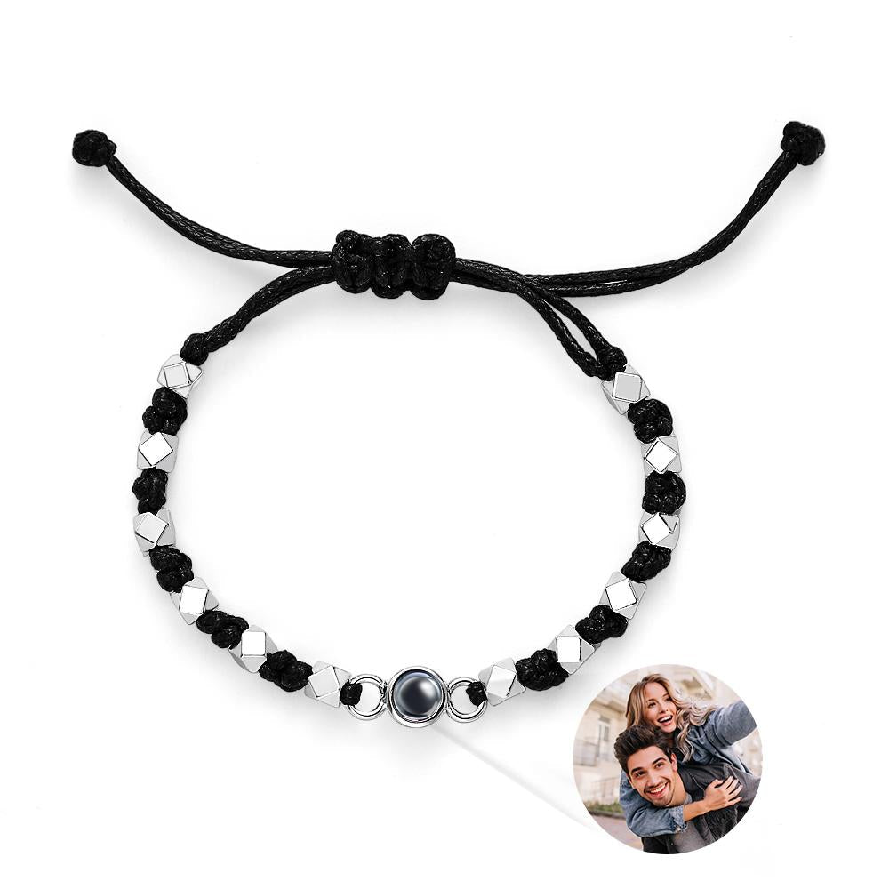 Custom Photo Bracelet Projection Braid Commemorative Gift