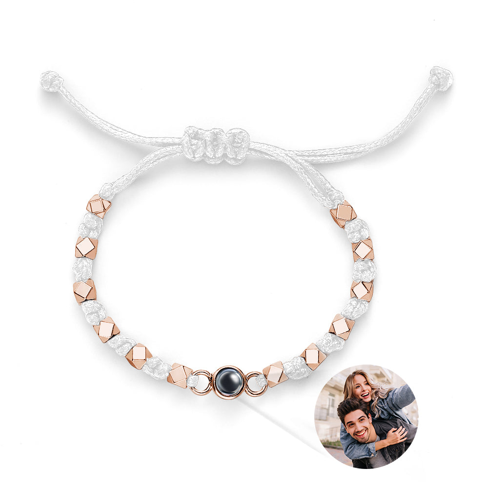 Custom Photo Bracelet Projection Braid Commemorative Gift