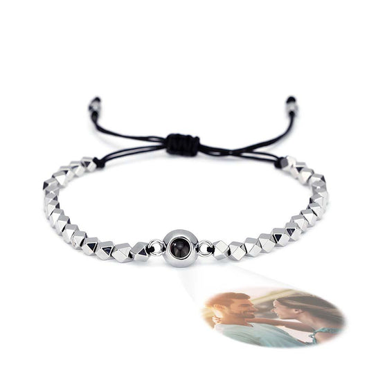 Custom Projection Bracelet Special Shaped Beads Gift for Him