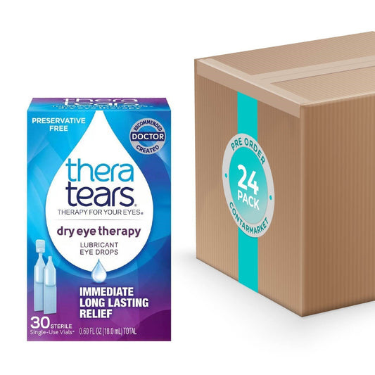 Thera Tears Lubricant Eye Drops Single Use Containers, 30 ct - 24 Pack