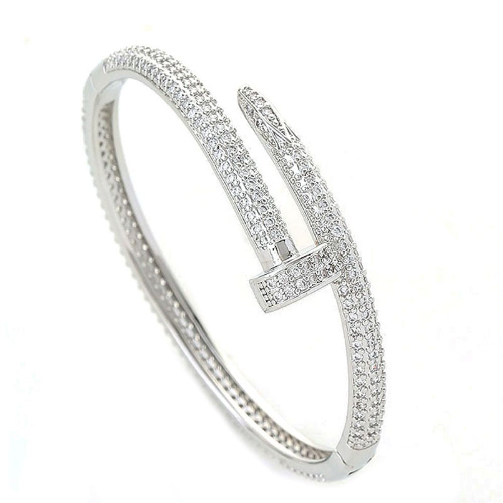Hip Hop Bracelet Creative Nail Zircon Iced Bracelet For Men
