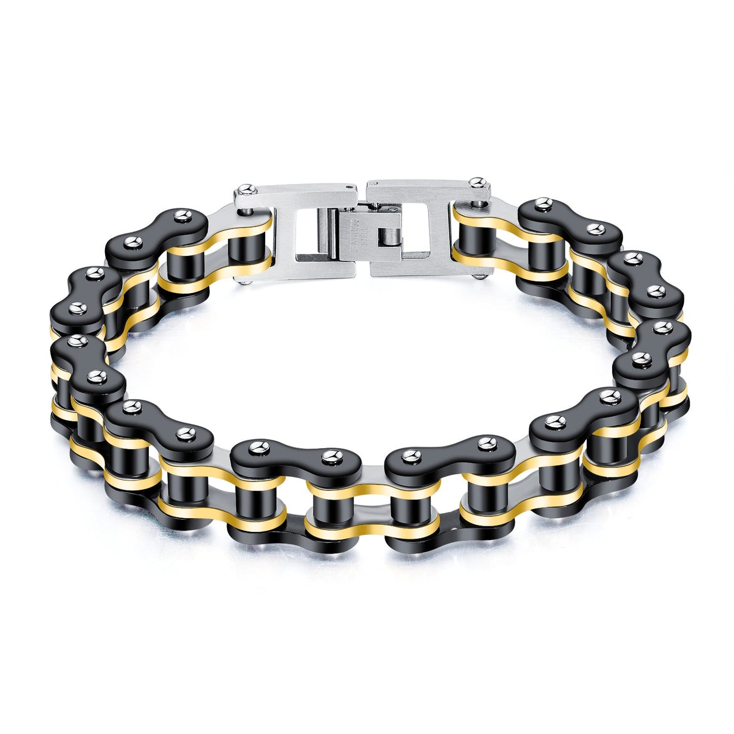 Retro Bicycle Chain Bracelet Black Blue Gifts for Fashion Men