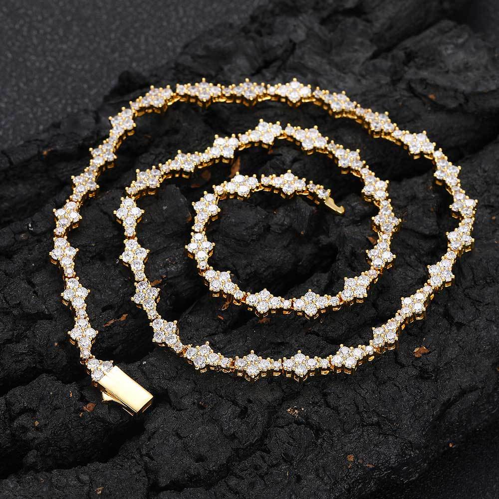 Zirconia Tennis Necklace Fashion Hip Hop Style