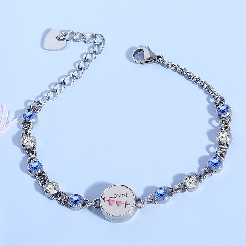 Essential Oil Diffuser Bracelet Aromatherapy Locket Adjustable Bracelet