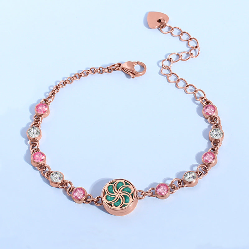 Essential Oil Diffuser Bracelet Aromatherapy Locket Adjustable Bracelet