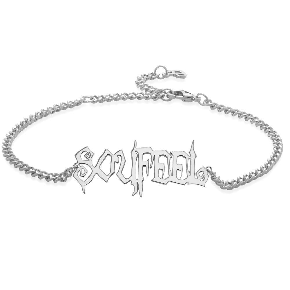 Custom Bracelet Name Bracelet Gifts Special Design 14k Gold Plated