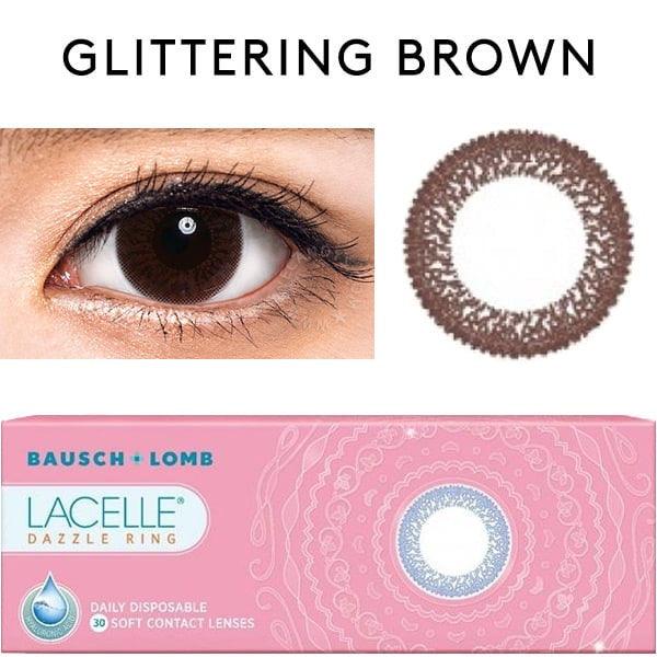 Bausch & Lomb Lacelle Dazzle Ring Glittering Brown (30pk)