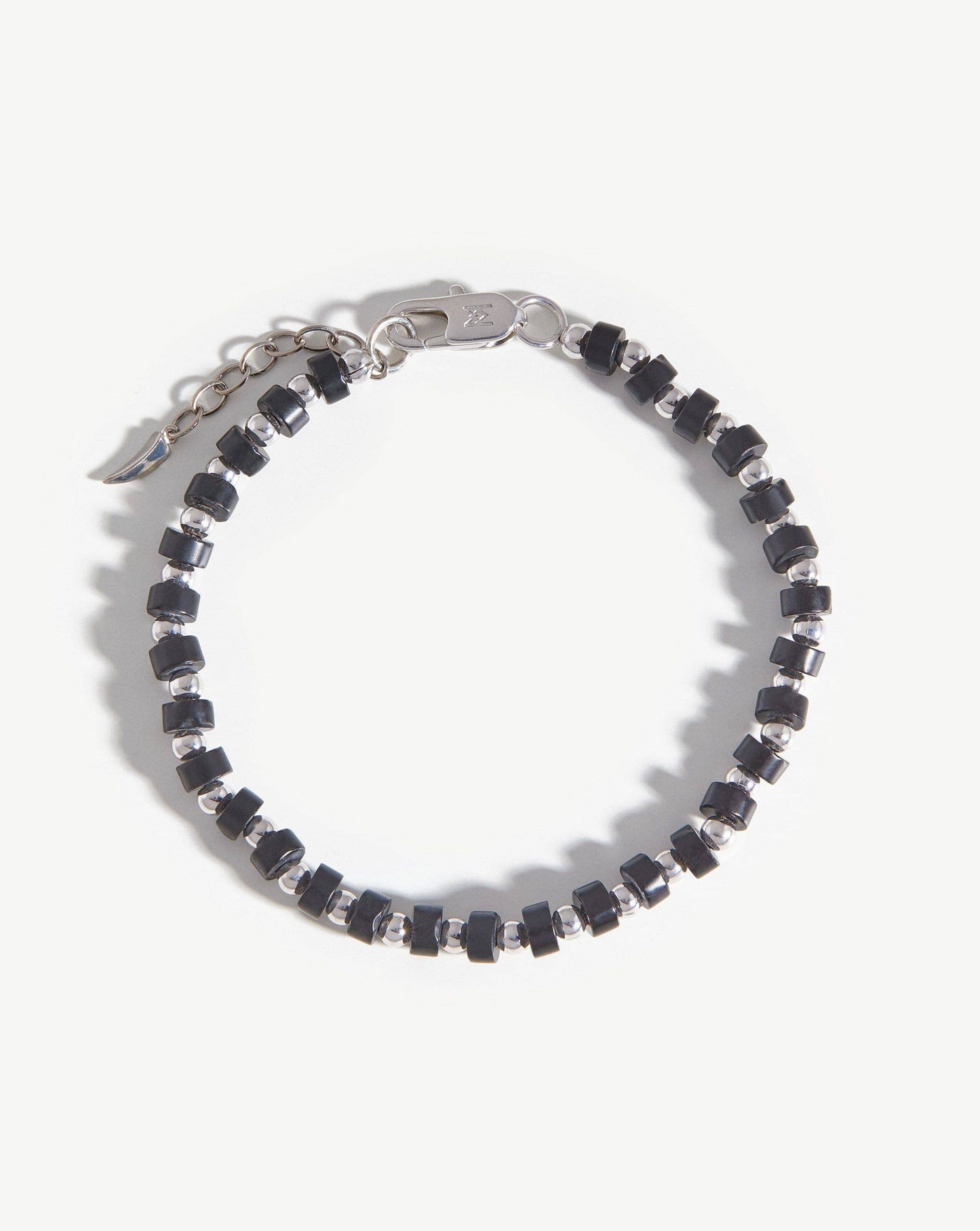 Beaded Bracelet | Silver Plated/Black Onyx
