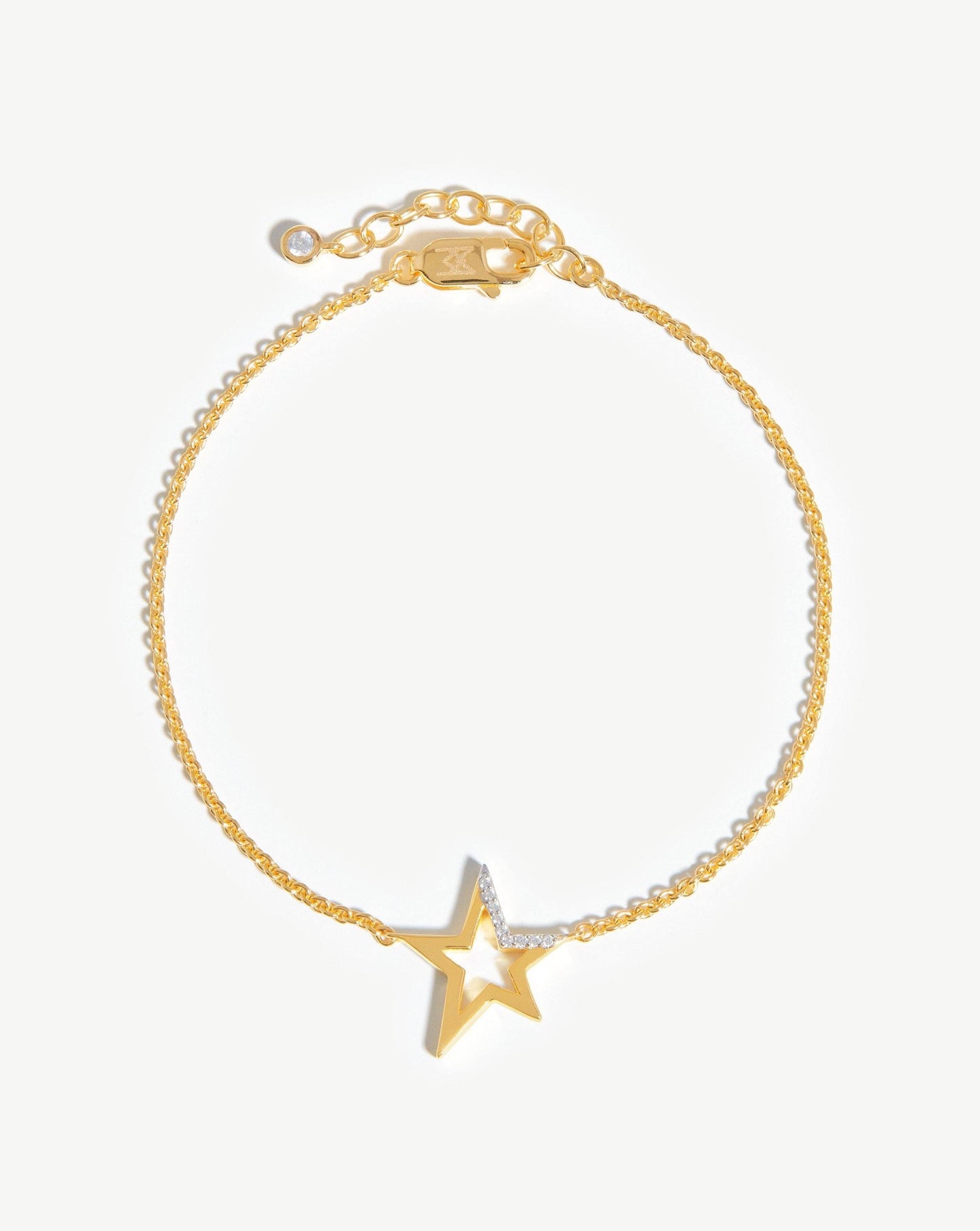 Celestial Pave Star Bracelet | 18ct Gold Plated Vermeil/Cubic Zirconia Bracelets Missoma 18ct Gold Plated Vermeil/Cubic Zirconia S/M