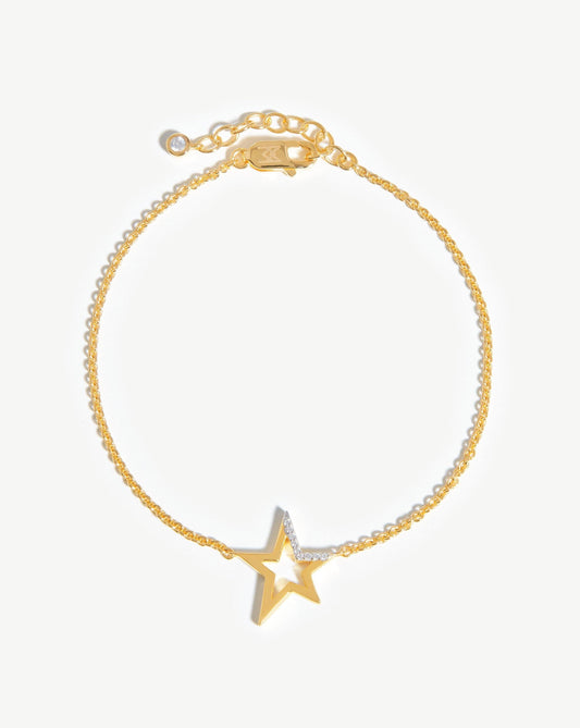 Celestial Pave Star Bracelet | 18ct Gold Plated Vermeil/Cubic Zirconia Bracelets Missoma 18ct Gold Plated Vermeil/Cubic Zirconia S/M