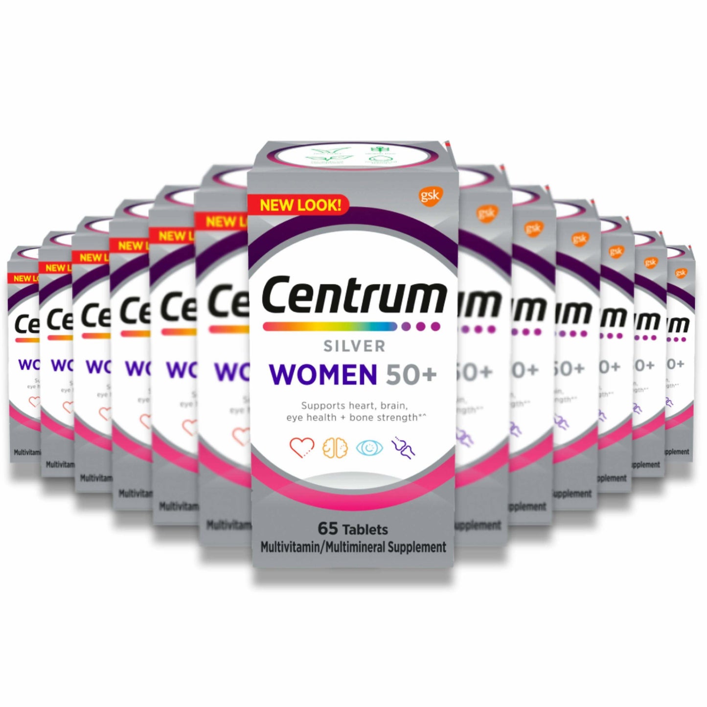 Centrum - Centrum Silver Women 50+ Multivitamin - 65 Tablets - 12 Pack
