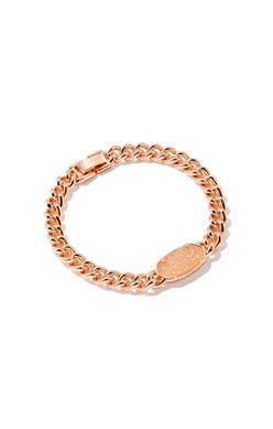 Elaina Chain Bracelet Rose Gold - Sand Drusy