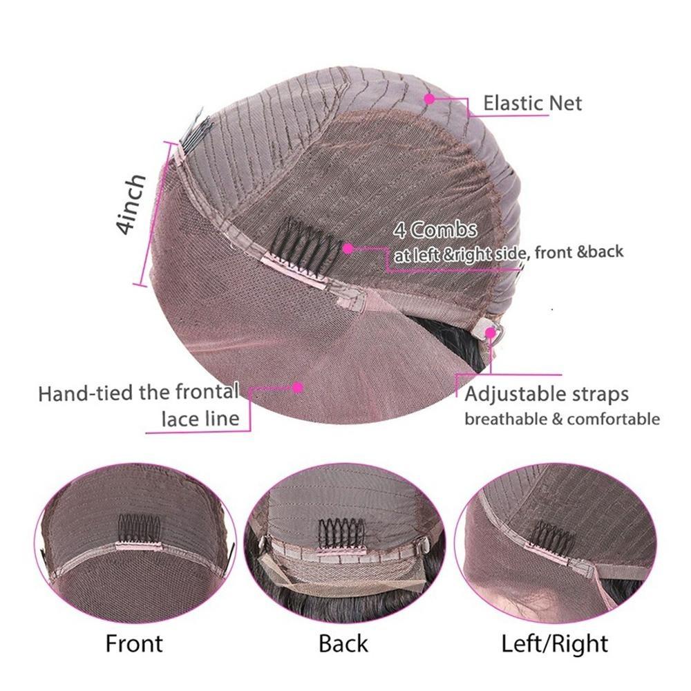 Brazilian 13x4 Afro Kinky Curly Lace Front Human Hair Wigs