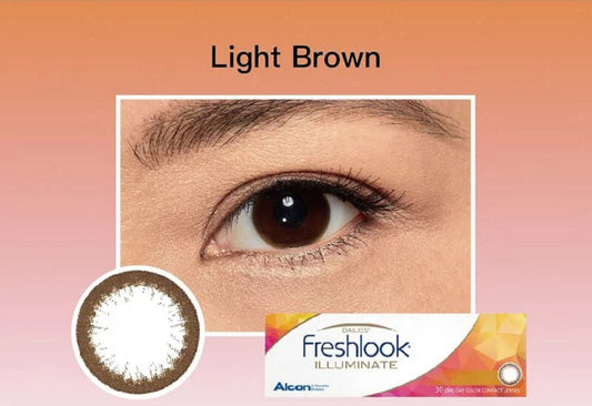 Freshlook Illuminate Light Brown Contact Lenses 30 Pack