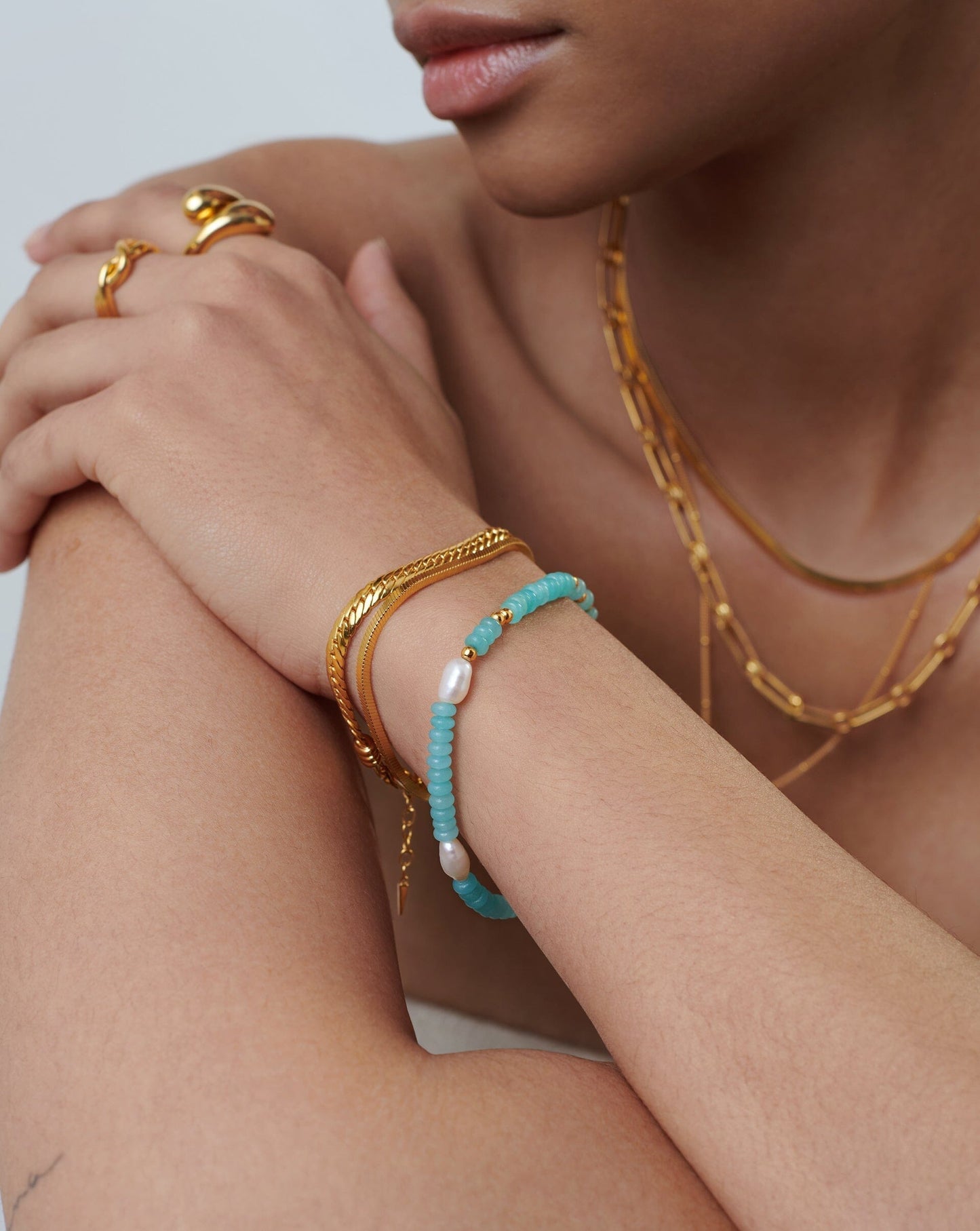 Good Vibes Satellite Pearl Beaded Bracelet