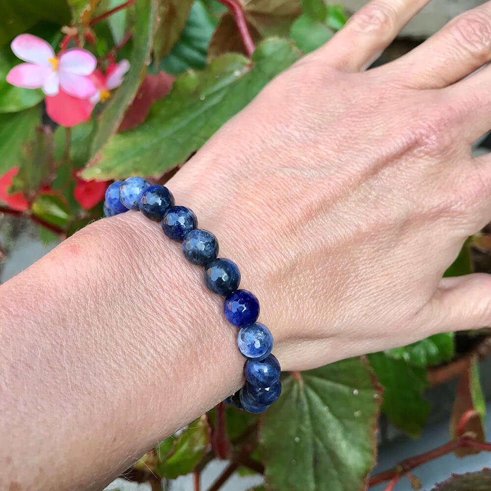 Healing Sodalite Bracelet Stone Jewelry. Shop Bracelets on Mounteen. Worldwide shipping available.