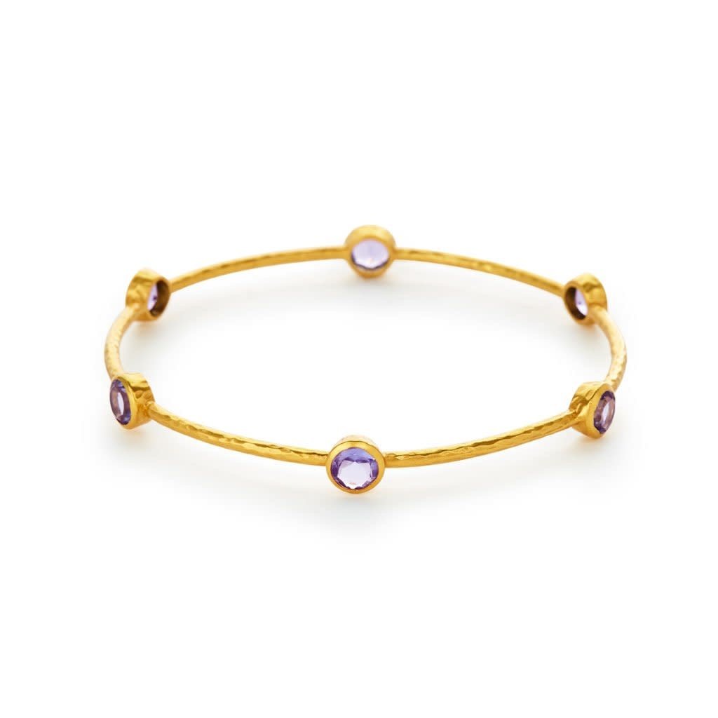 Milano 6-Stone Bangle Gold