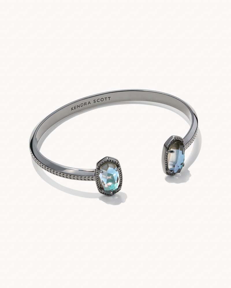 Elton Bracelet Gunmetal - Gray Dichroic Glass