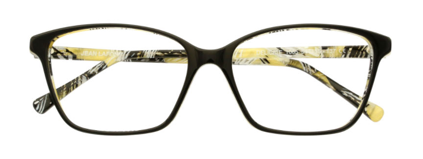 lafont delicate handmade in france plastic acetate women ladies female basic traditional classic elegant 1065 black front