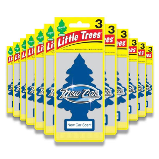 Little Trees - Air Freshener, New Car Scent  - 3 Ct - 12 Pack (Total 36ct)