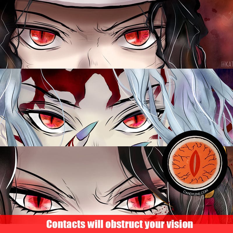 Demon Slayer Anime Cosplay Contacts (0.00 only)