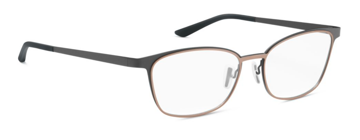 orgreen nora handmade in korea scandinavian danish design women ladies female rectangular cat eye stainless steel lightweight durable quality s019 matte black brown