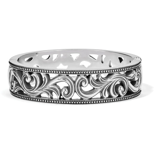 Alana Scroll Hinged Bangle