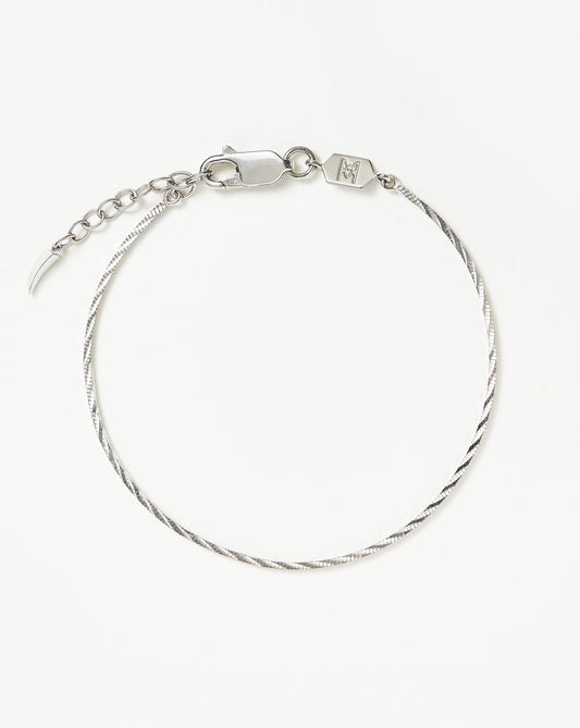Savi Asymmetric Square Snake Chain Bracelet