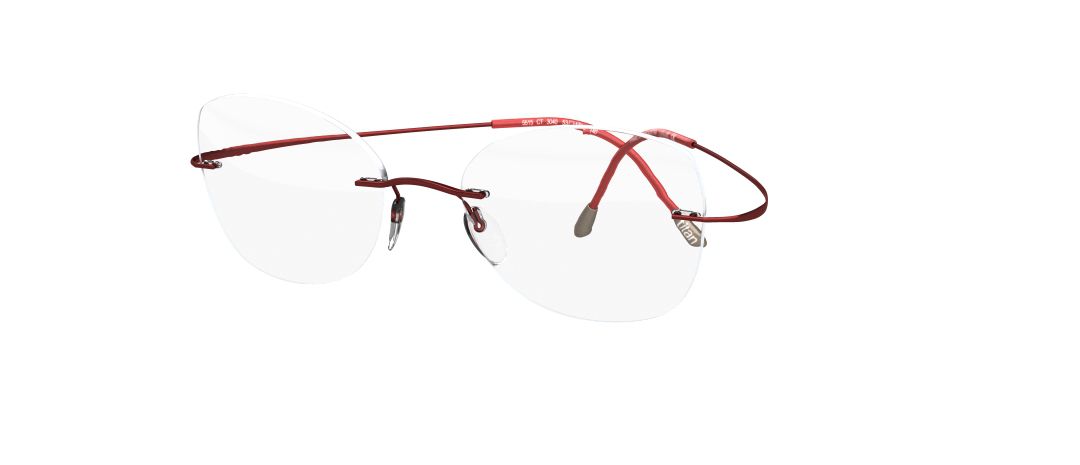 silhouette tma must 5515 optical prescription eyewear eyeglasses glasses rimless hingless screwless titanium made in austria lightweight classic original wine red