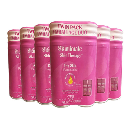 Skintimate Skin Therapy Dry Skin Women's Shave Gel - 7oz Twin Pack - 6 Pack