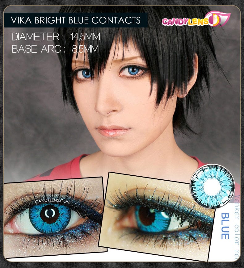 Vika Bright Blue Cosplay Color Lenses
